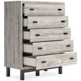 Vessalli Panel Bedroom Set In Gray