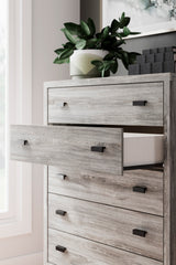 Vessalli Panel Bedroom Set In Gray