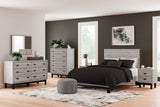 Vessalli Panel Bedroom Set In Gray