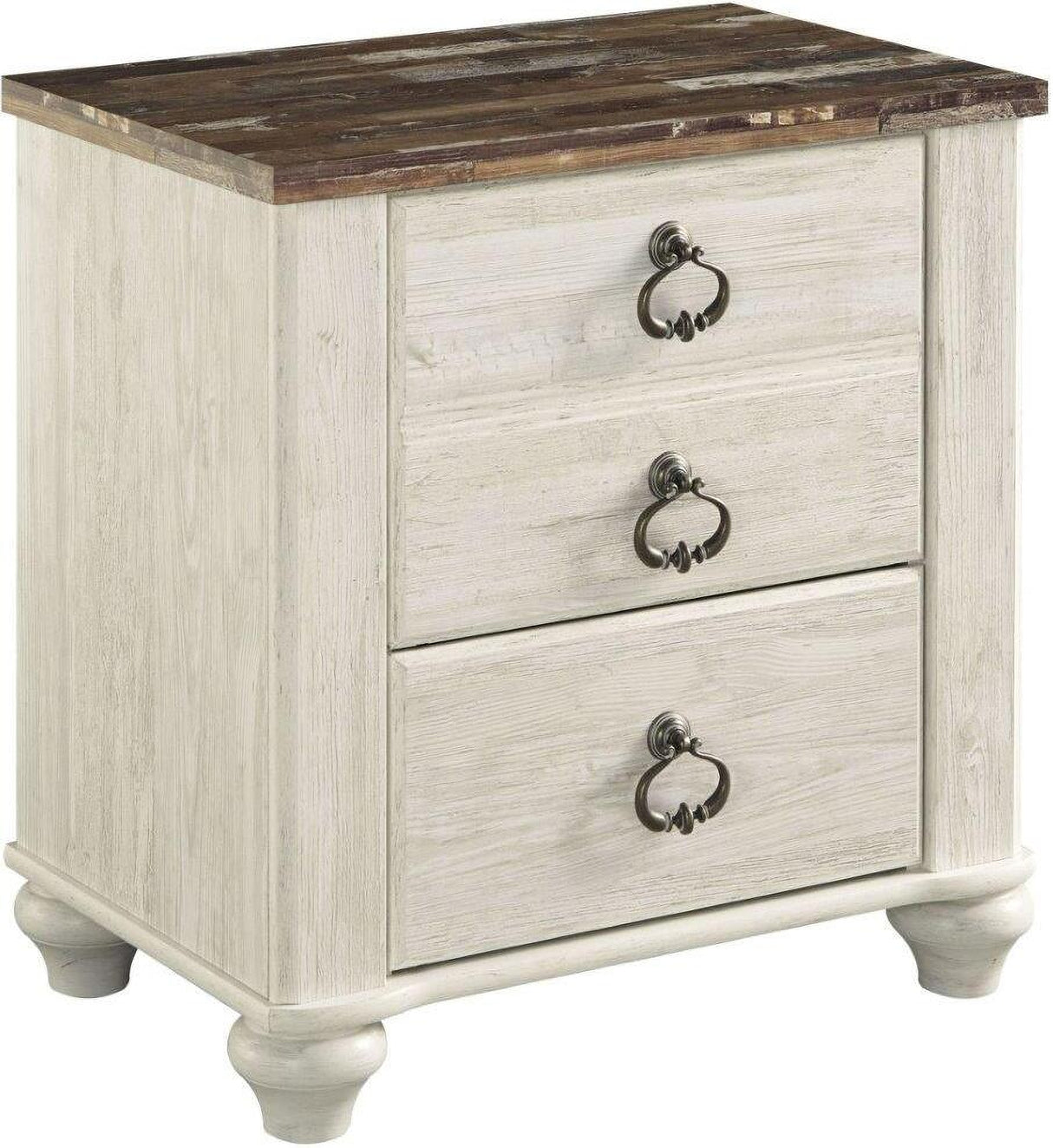 Willowton Whitewash Panel Bedroom Set
