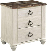 Willowton Whitewash Panel Bedroom Set