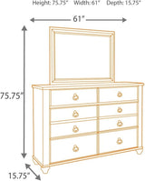 Willowton Whitewash Panel Bedroom Set