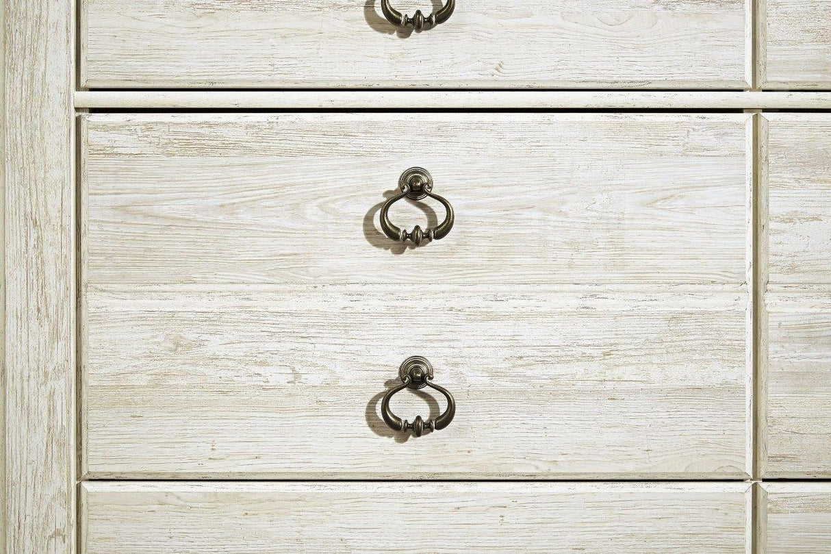 Willowton Whitewash Panel Bedroom Set