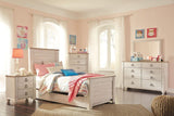 Willowton Whitewash Youth Panel Bedroom Set