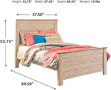 Willowton Whitewash Youth Panel Bedroom Set