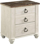 Willowton Whitewash Youth Panel Bedroom Set