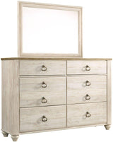 Willowton Whitewash Youth Panel Bedroom Set