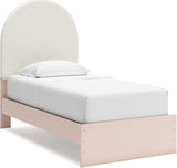 Wistenpine Youth Upholstered Panel Bedroom Set In Blush