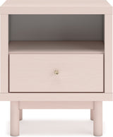 Wistenpine Youth Upholstered Panel Bedroom Set In Blush