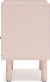Wistenpine Youth Upholstered Panel Bedroom Set In Blush