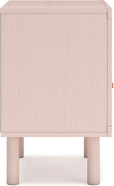 Wistenpine Youth Upholstered Panel Bedroom Set In Blush