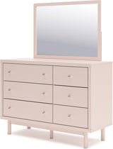 Wistenpine Youth Upholstered Panel Bedroom Set In Blush