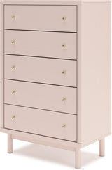 Wistenpine Youth Upholstered Panel Bedroom Set In Blush