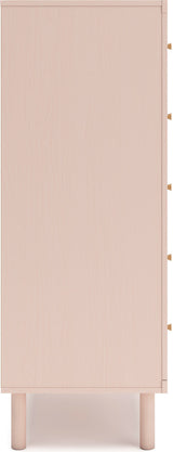 Wistenpine Youth Upholstered Panel Bedroom Set In Blush