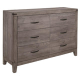 Woodrow Brownish Gray Platform Bookcase Bedroom Set