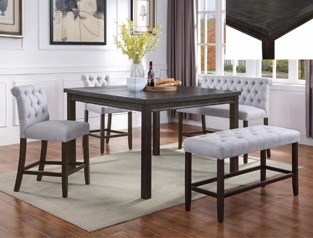 Palmer Gray Counter Height Table - Luna Furniture (4760328536199)