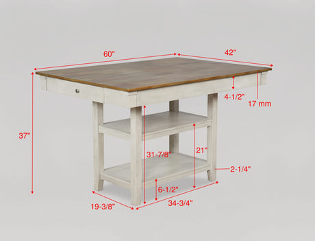 Nina - Counter Height Table Top Leg - Beige