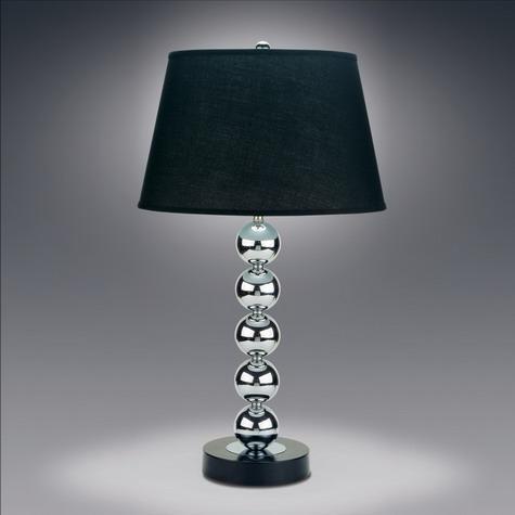 Stacked Ball Chrome 29" Table Lamp - Luna Furniture (4760382996615)