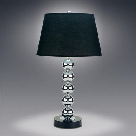 Stacked Ball Chrome 29" Table Lamp - Luna Furniture (4760382996615)