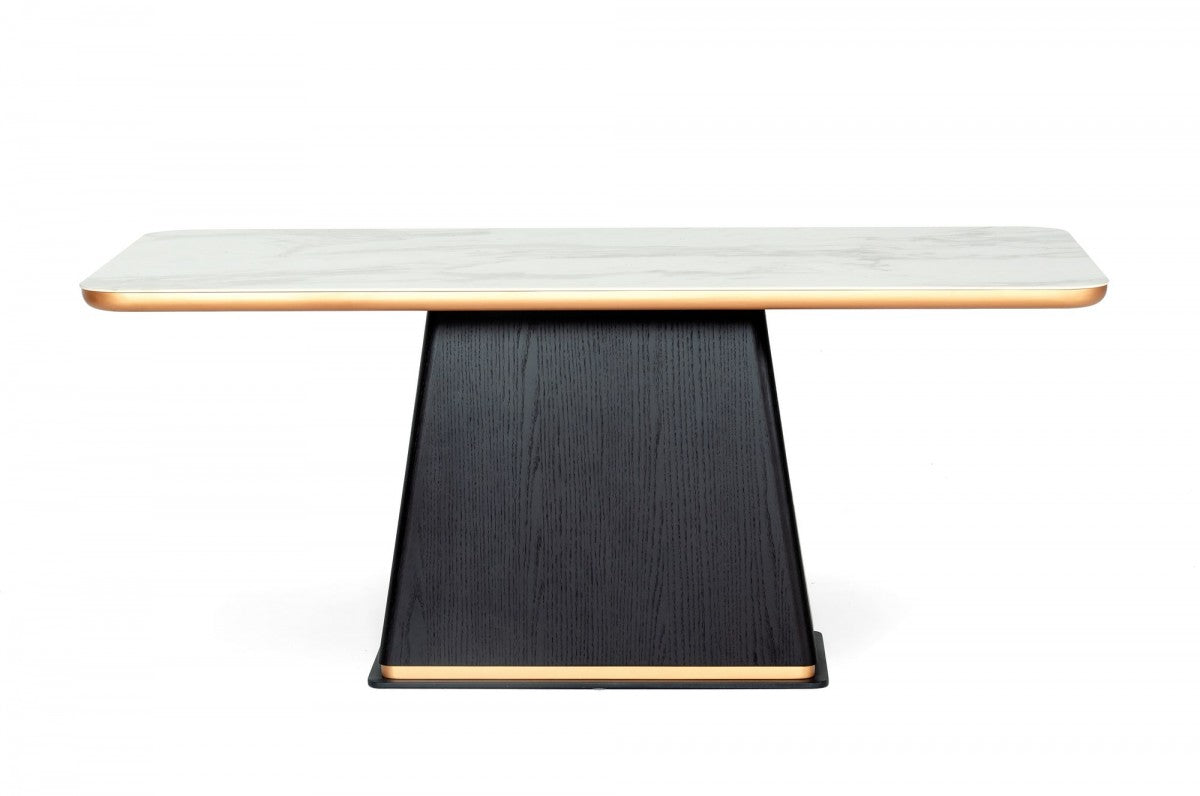 Modrest Peak - Modern Black Oak Dining Table