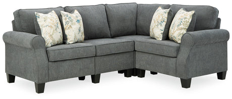 Alessio Charcoal Sectional Set