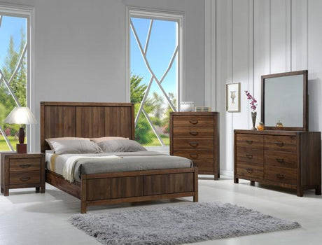 Belmont Brown Youth Panel Bedroom Set | B3100 - Luna Furniture (4760379850887)