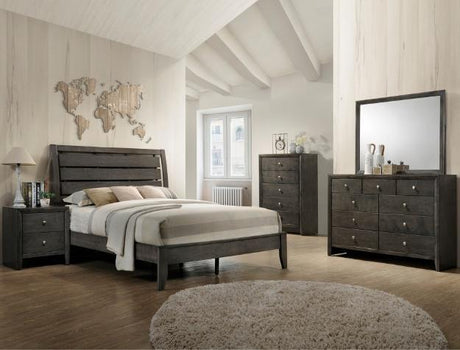 Evan Gray King Panel Bed - Luna Furniture (4760412979335)
