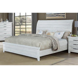 Maybelle White King Sleigh Bed