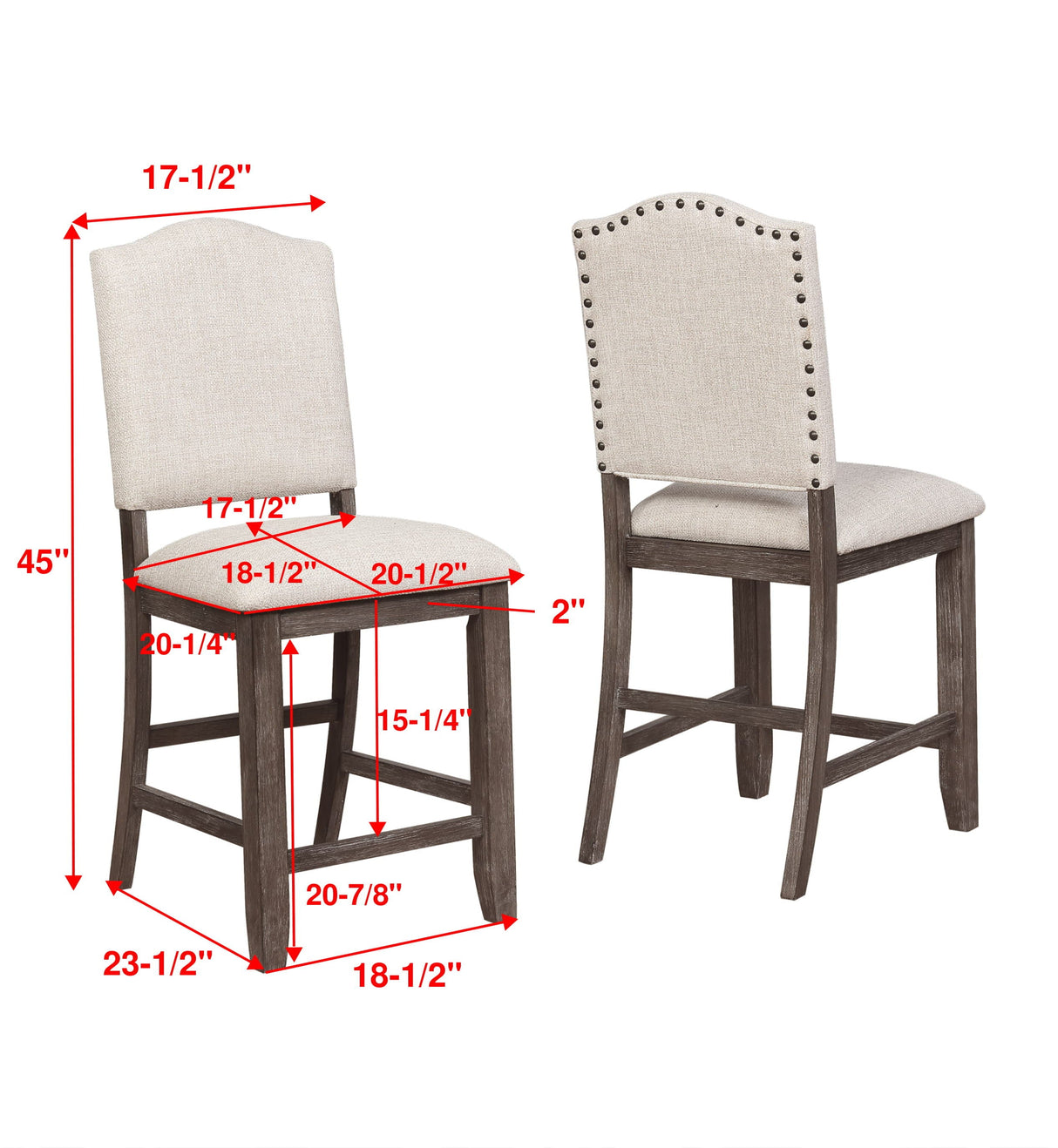Regent - Counter Height Chair (Set Of 2)