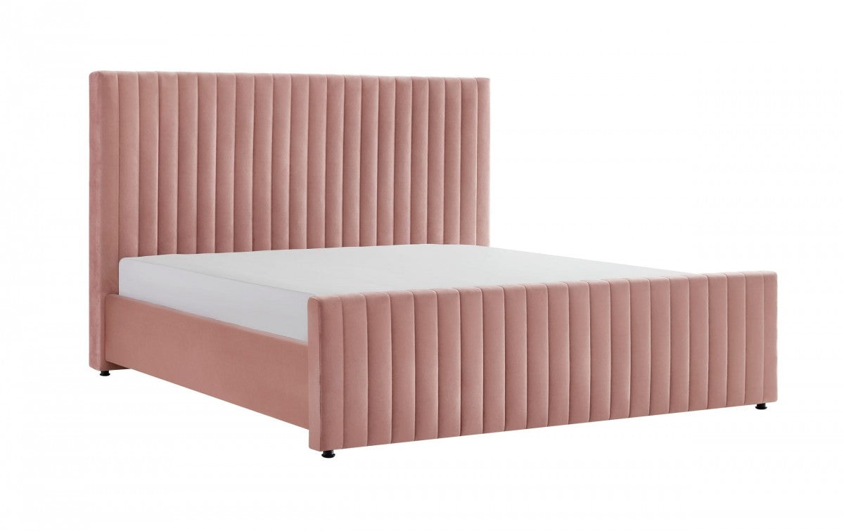 Modrest Beverly - Modern Mauve Velvet Bed