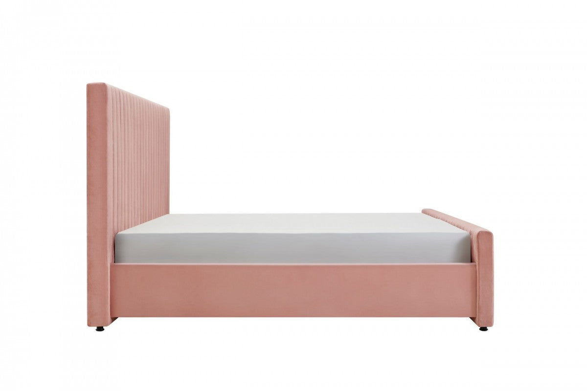 Modrest Beverly - Modern Mauve Velvet Bed