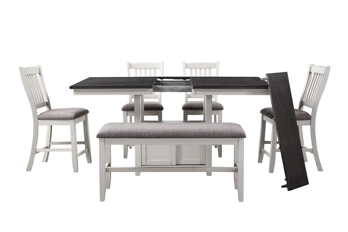 Buford - Counter Height Bench - Gray