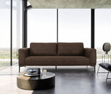 Jada 3 Seat Sofa Silt Maymount - Modern Brown Fabric Sofa