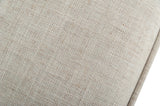 Divani Casa Jeremiah Modern Ivory Fabric Sofabed & Ottoman w/ Storage