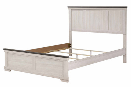 Leighton Two Tone Queen Panel Bed