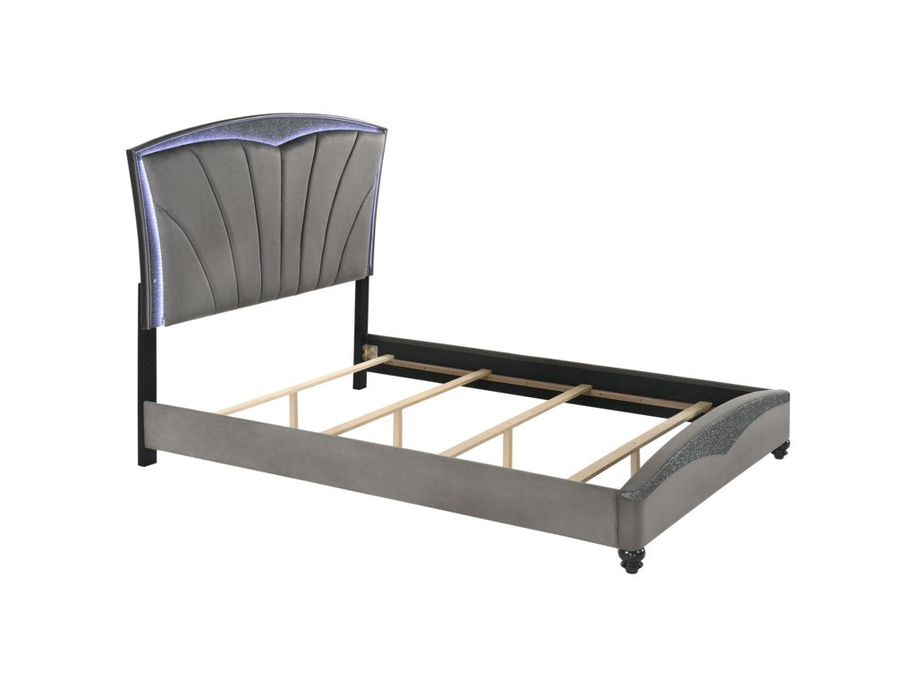 Frampton Gray King Led Platform Bed